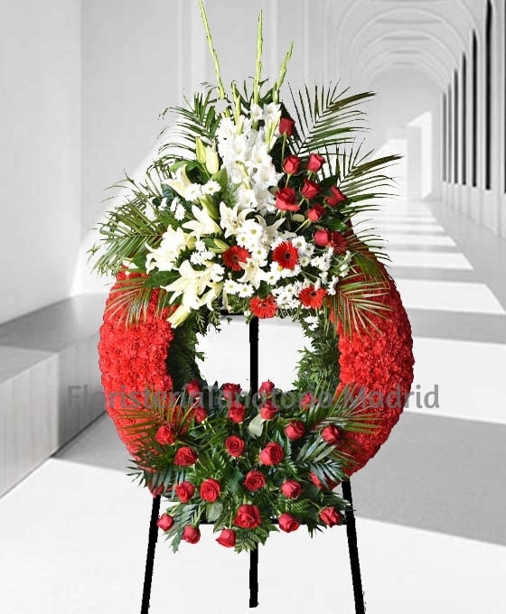 corona funeraria roja ftm17