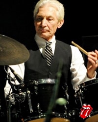 Homenaje fallecido Charlie Watt, baterista de los Rolling Stones.